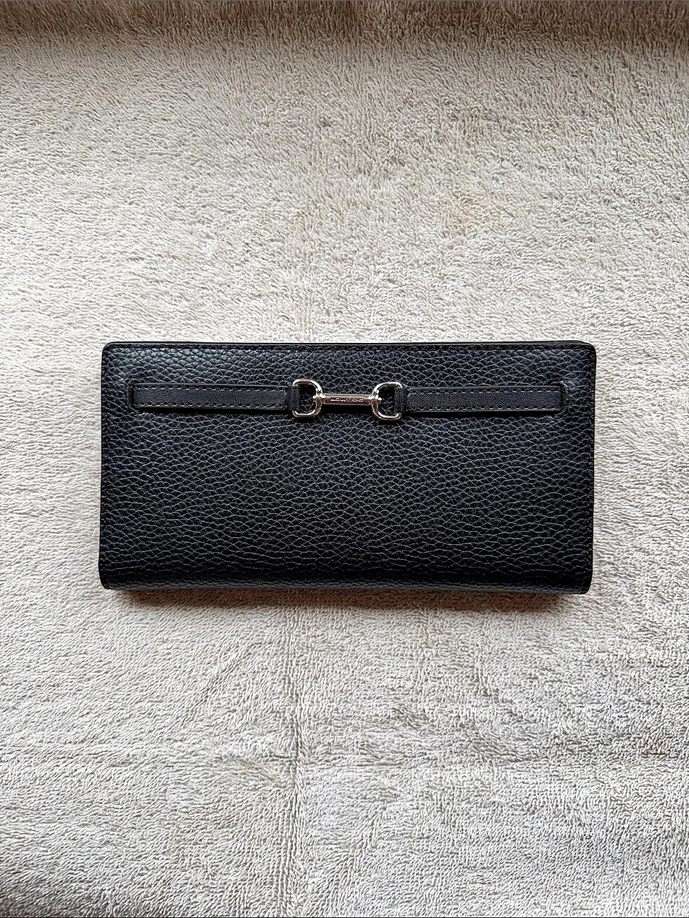Authentic Michael Kors Black Continental Wallet